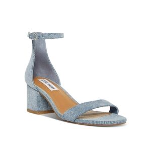 NWOT Steve‎ Madden Womens Irenee Denim Ankle Strap Heeled Sandals Size 6.5
